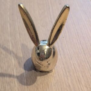 Metal Ring Holder - Gold Bunny rabbit